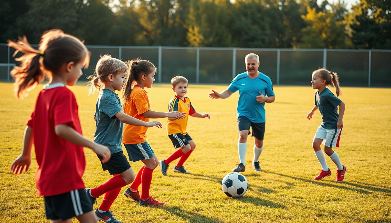 Soccer teamwork lessons for kids
