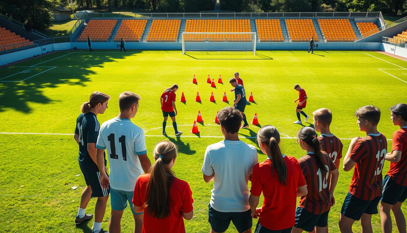 Soccer team problem-solving games