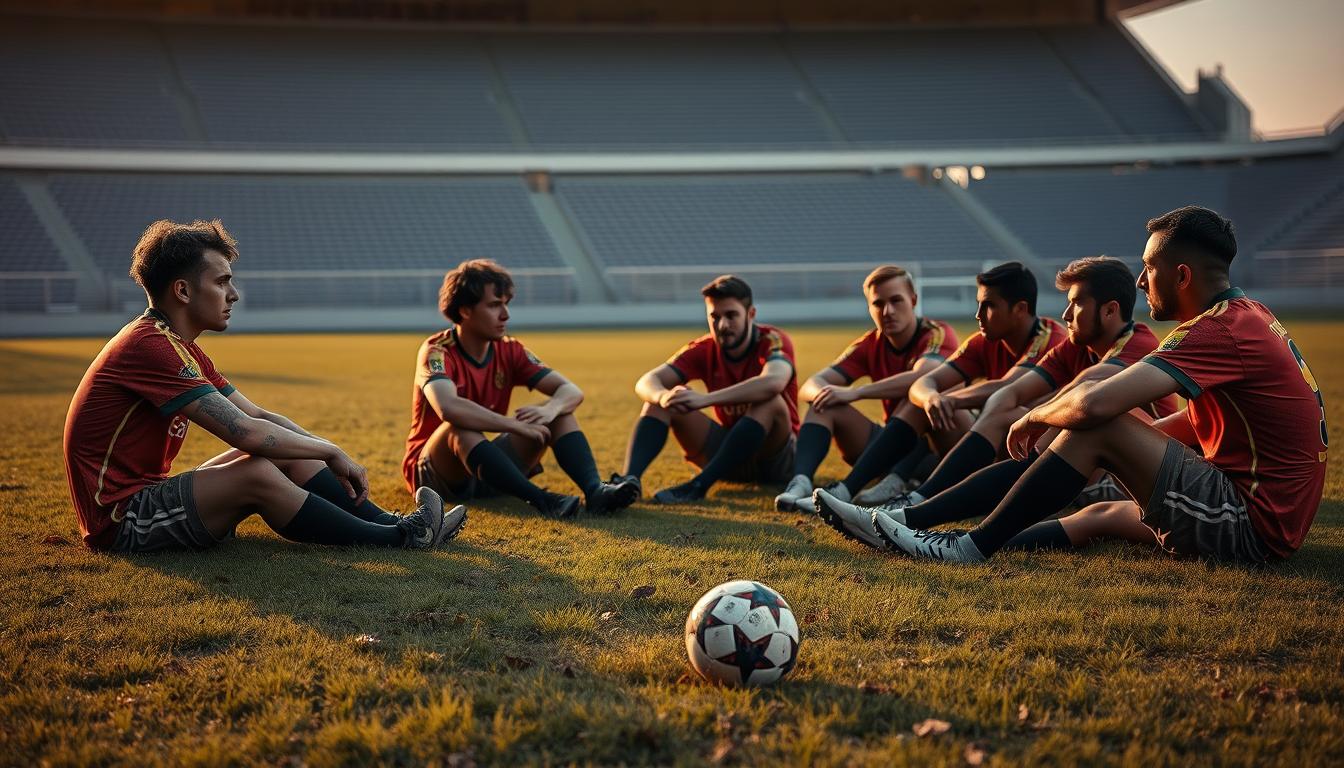 Soccer team post-game reflection