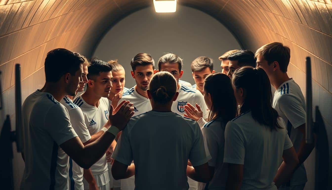Soccer team pre-game rituals