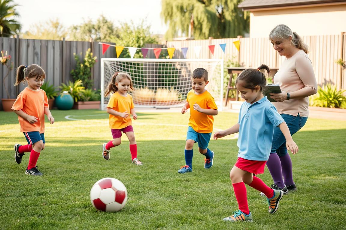 how to organize small soccer group at home