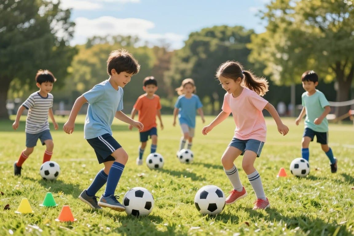 simple soccer cardio drills for kids