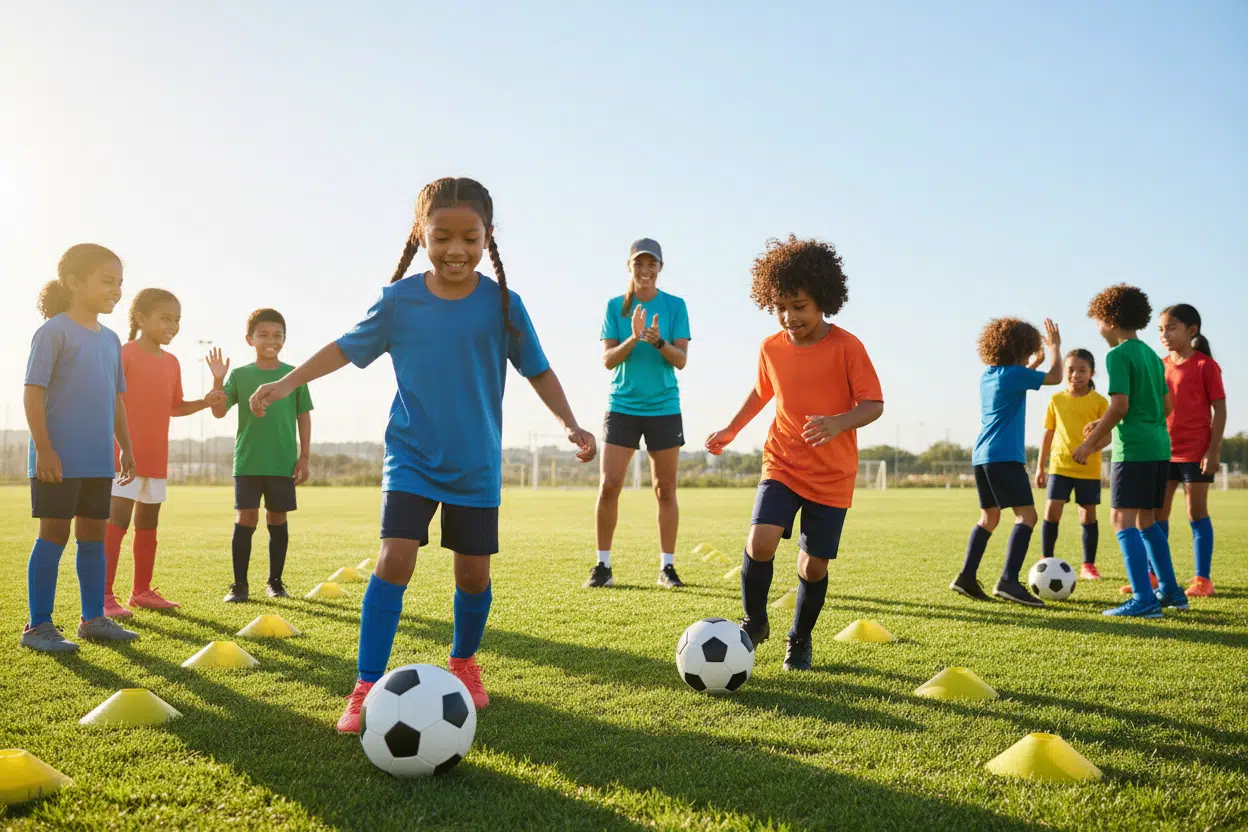 Soccer practice drills for kids
