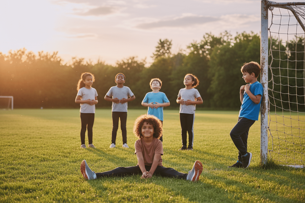 Soccer practice cool-down routines