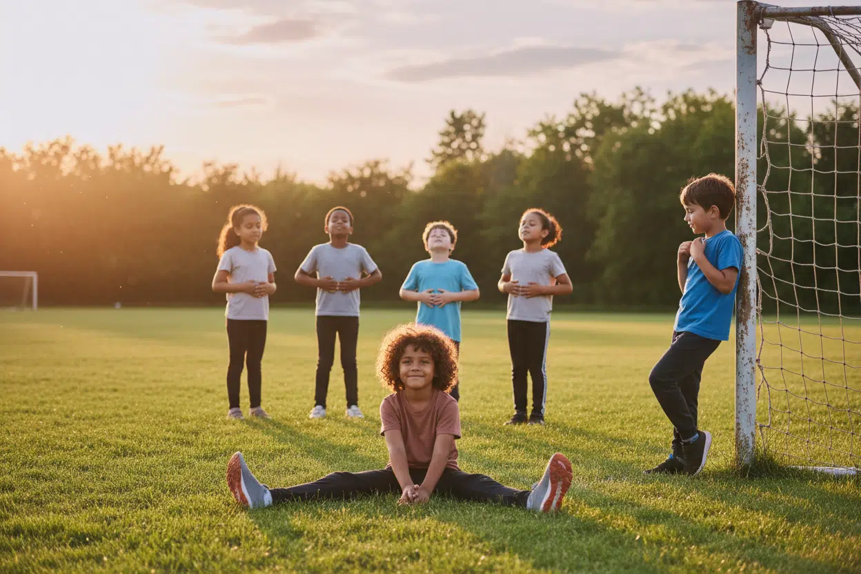 Soccer practice cool-down routines