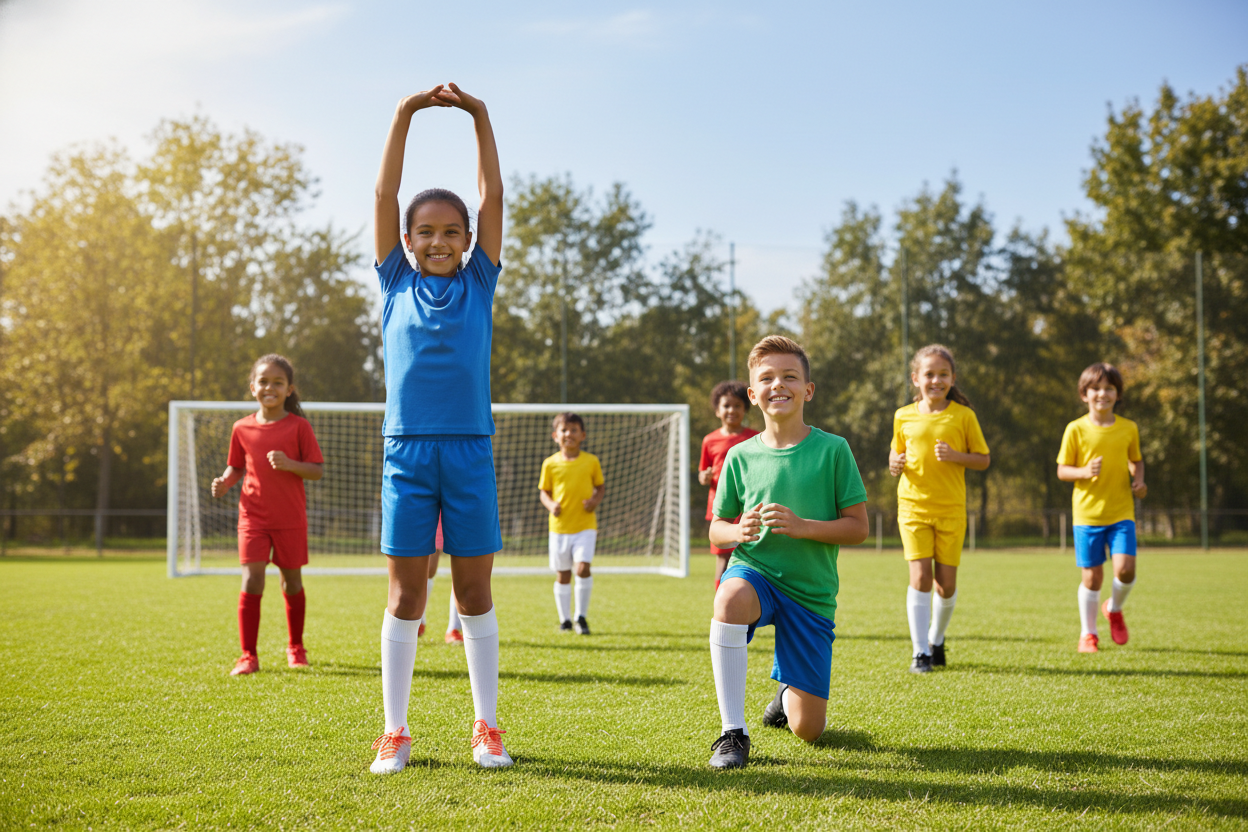 best warm-up exercises before kids soccer