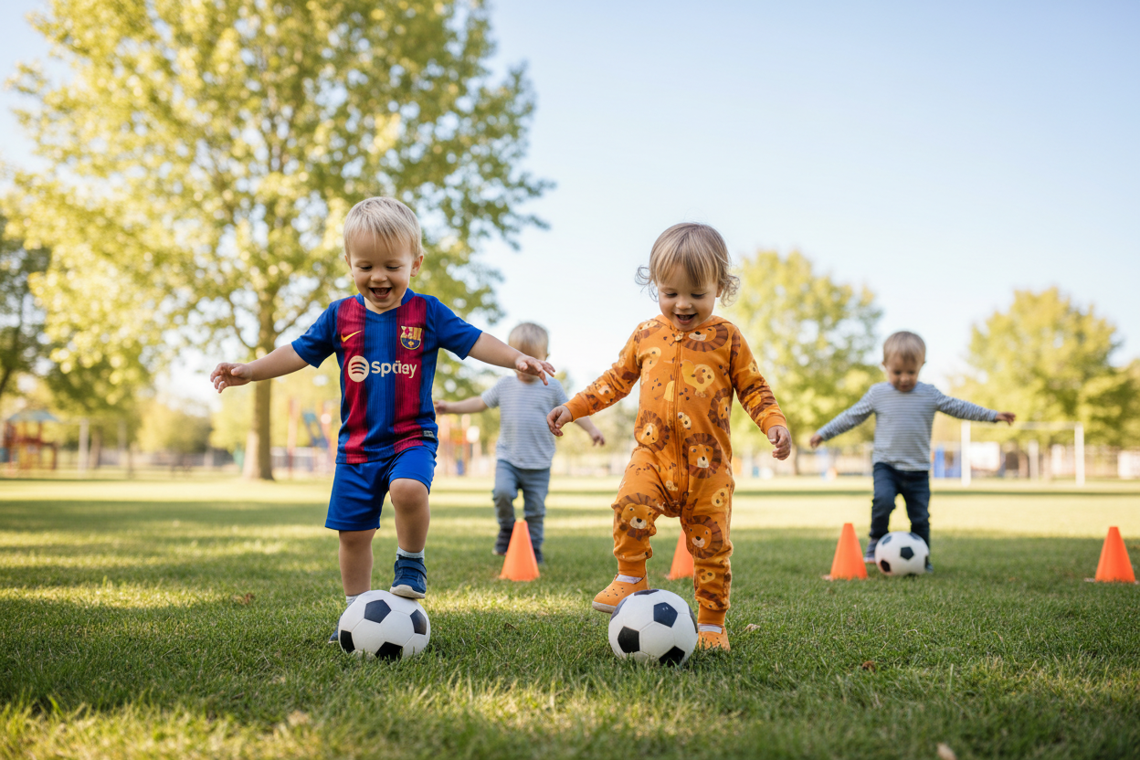 how toddlers develop balance for soccer