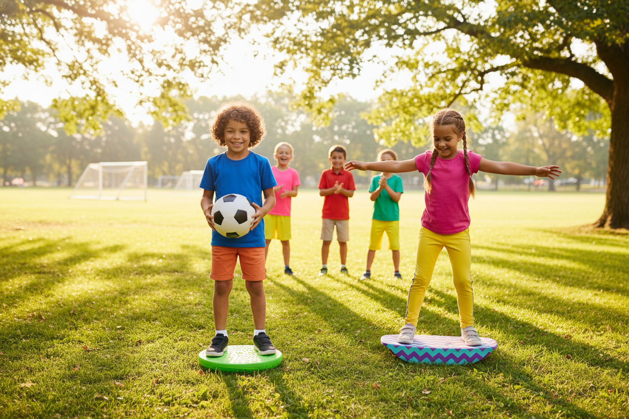 balance board exercises for kids soccer